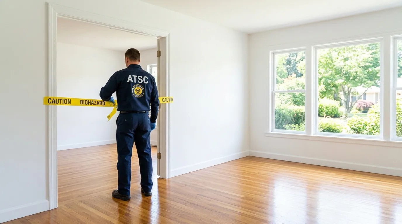 Certified biohazard cleanup crew performing Crime Scene Cleanup in Mattapoisett